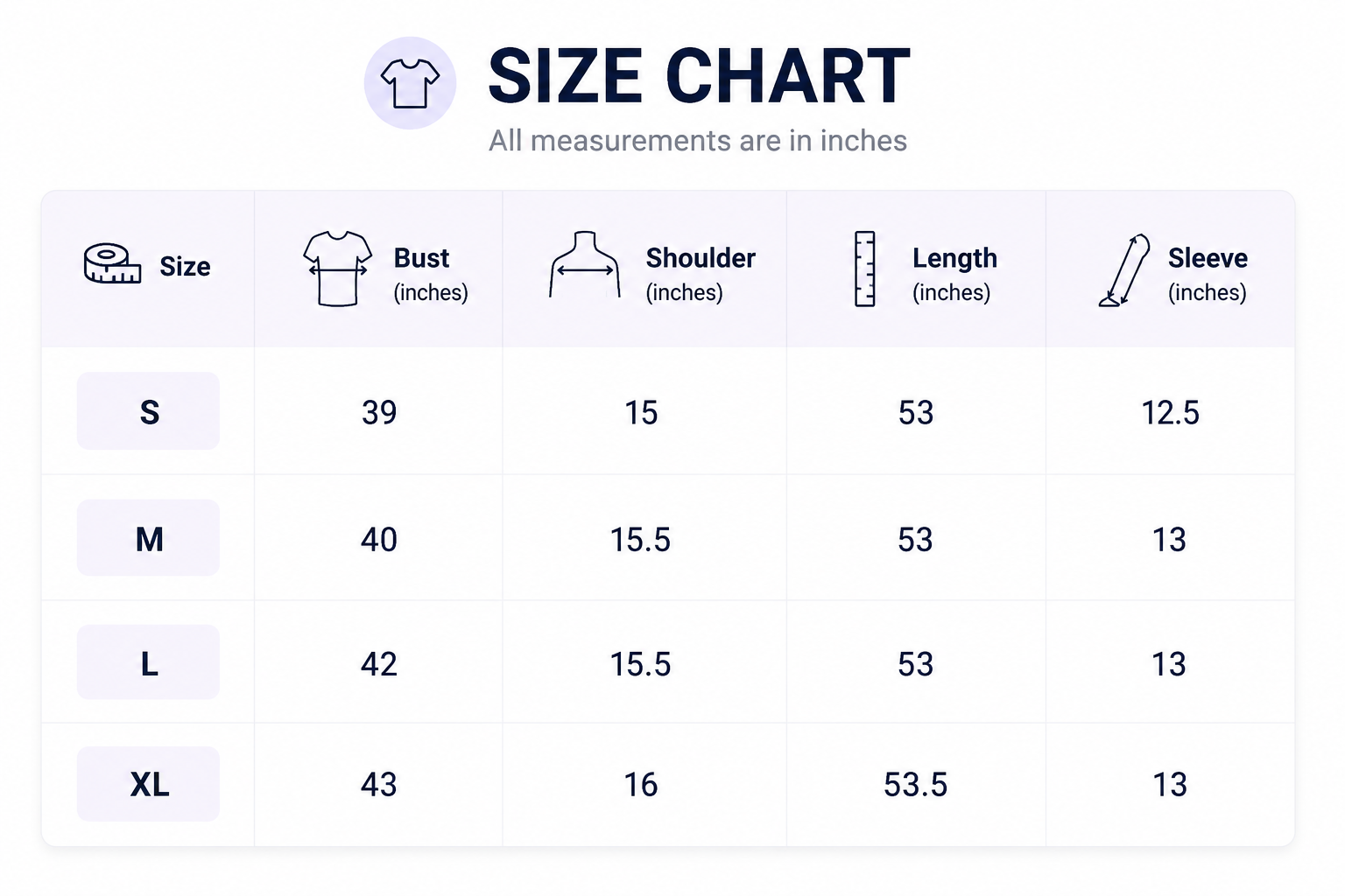 Size chart for Blue floral fit & Flare maxi dress